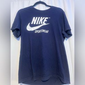 Nike blue sportswear tee
